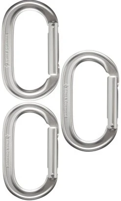 Black Diamond Oval Rock Climbing Carabiner Set