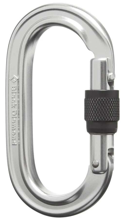 Black Diamond Oval Keylock Rock Climbing Carabiner 2 Black Diamond Oval Keylock Rock Climbing Carabiner - Image 2
