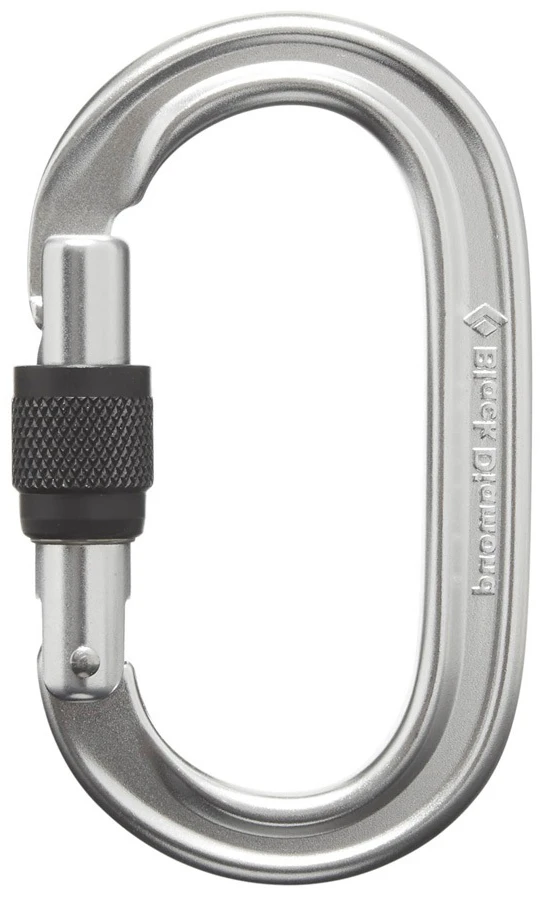 Black Diamond Oval Keylock Rock Climbing Carabiner 1 Black Diamond Oval Keylock Rock Climbing Carabiner