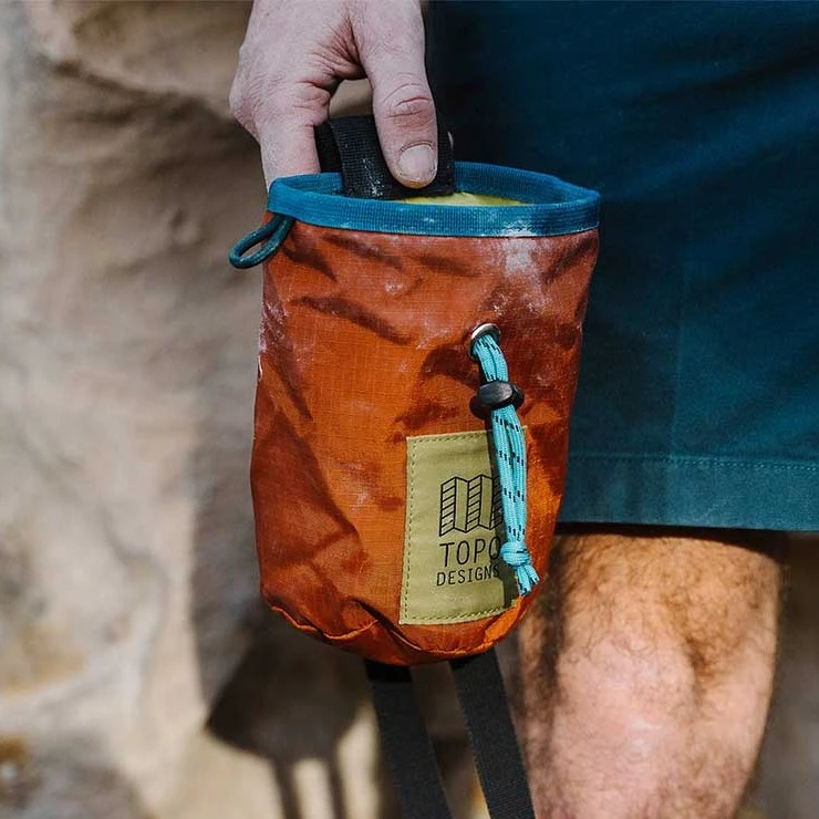 Topo Designs Chalk Bag Drawstring Climbing Chalk Holder 7 Topo Designs Chalk Bag Drawstring Climbing Chalk Holder - Image 7