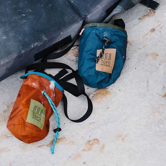 Topo Designs Chalk Bag Drawstring Climbing Chalk Holder 8 Topo Designs Chalk Bag Drawstring Climbing Chalk Holder - Image 8